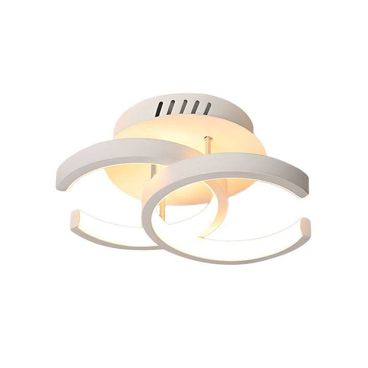 Taklampe med LED svart metallramme Luvikno