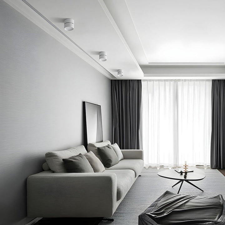 LED taklampe med justerbart spotlight-hode Luvikno