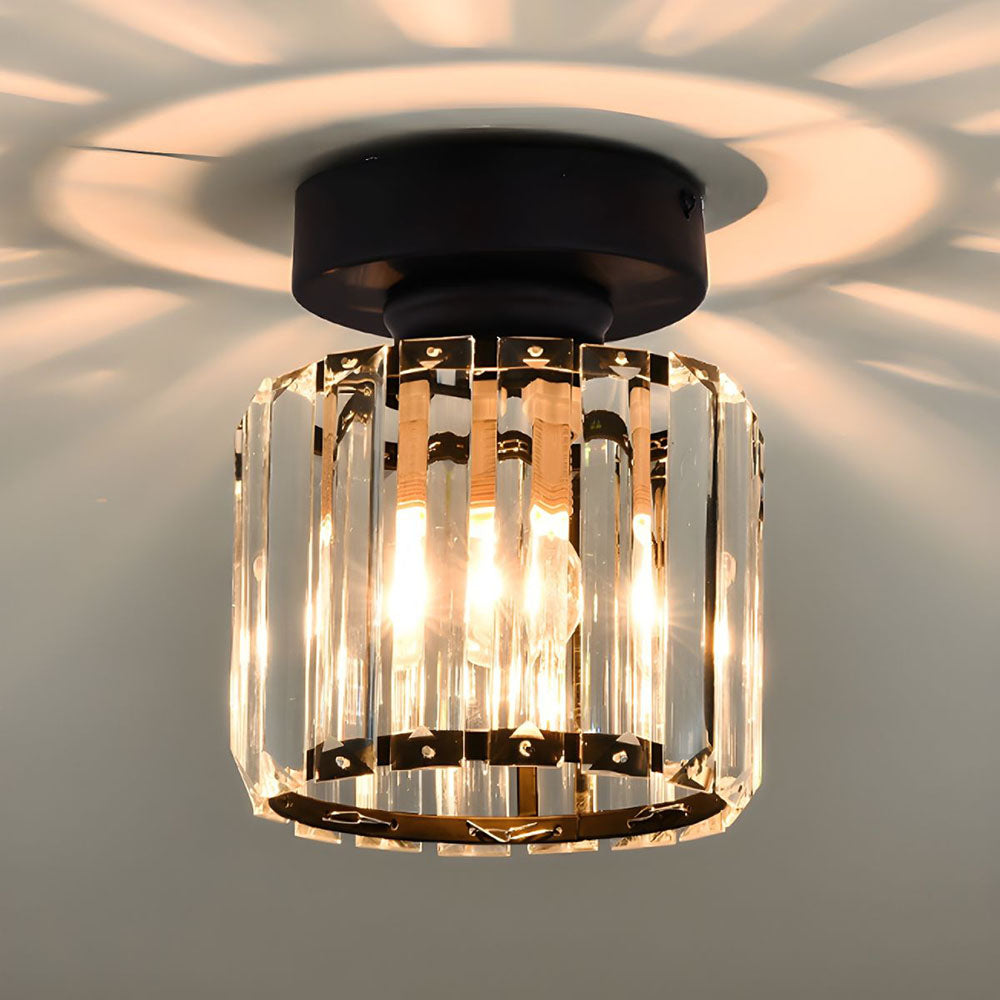 Taklampe Krystall Flush Mount Moderne Armatur Luvikno