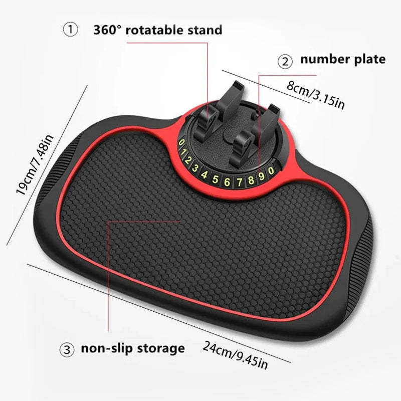 Multifunksjonell bil anti-sklimatte bil telefonholder | Luvikno
