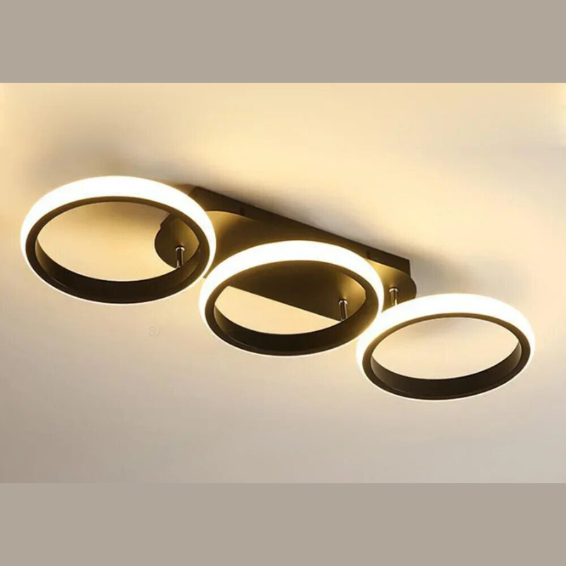 Moderne LED Ring Kroonlås – Minimalistisk Taklampe for Stue og Spiseområde | Luvikno