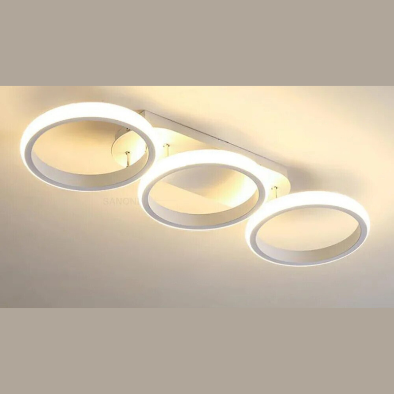 Moderne LED Ring Kroonlås – Minimalistisk Taklampe for Stue og Spiseområde | Luvikno