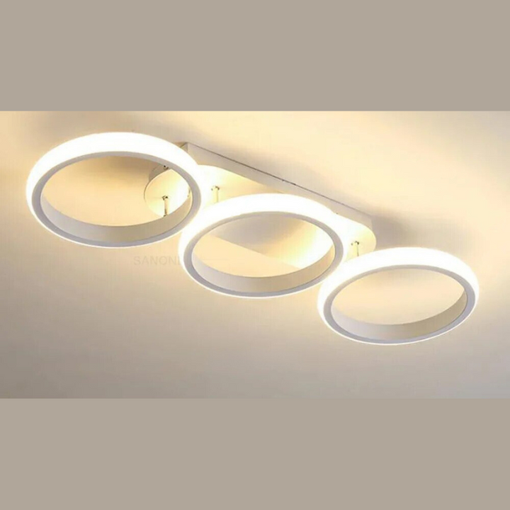 Moderne LED Ring Kroonlås – Minimalistisk Taklampe for Stue og Spiseområde | Luvikno