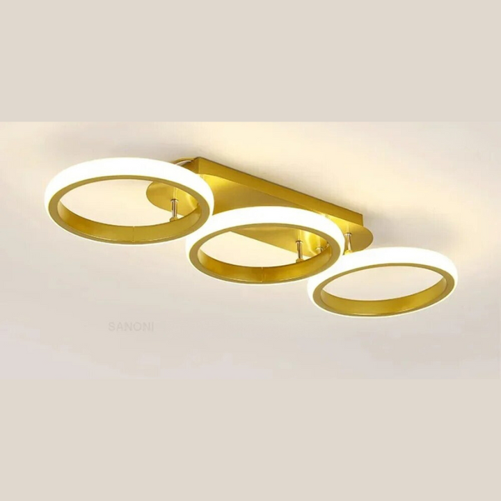 Moderne LED Ring Kroonlås – Minimalistisk Taklampe for Stue og Spiseområde | Luvikno
