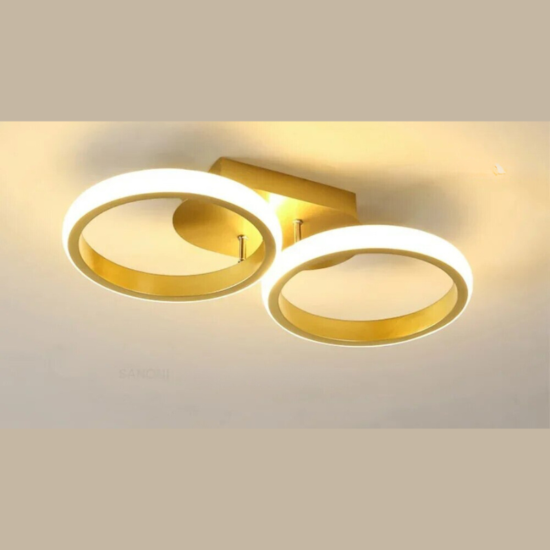 Moderne LED Ring Kroonlås – Minimalistisk Taklampe for Stue og Spiseområde | Luvikno