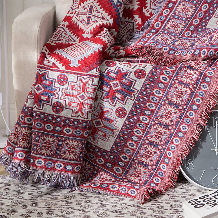 Bohemske strikkede kaster for sofasmykke | Luvikno