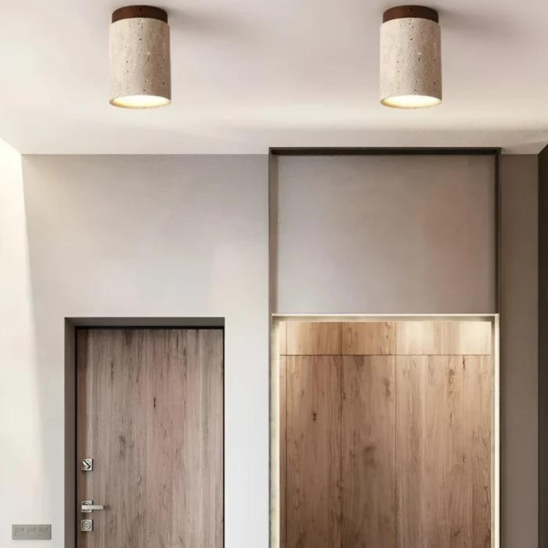 Trendy Rund Japansk Stil Taklampe - ZenLight | Luvikno