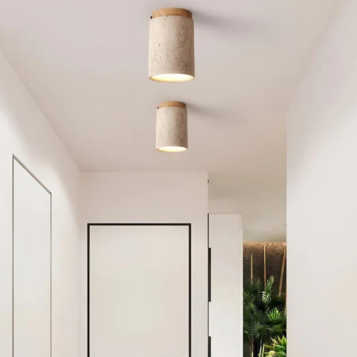 Trendy Rund Japansk Stil Taklampe - ZenLight | Luvikno