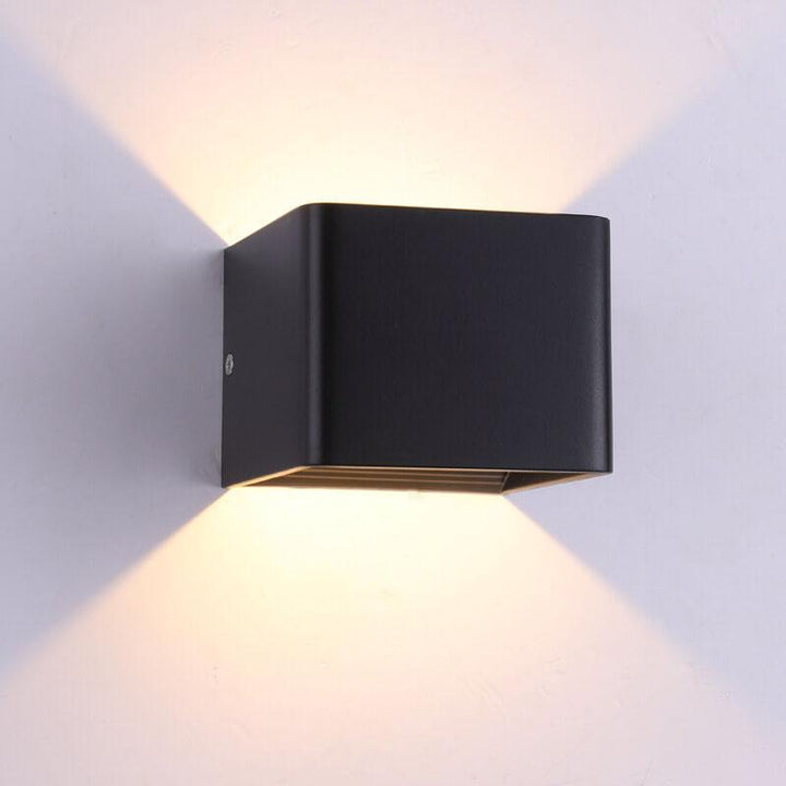 Moderne LED Mini Firkantet Vegglampe | Aluminium | Multifunksjonell Belysning for Stue & Soverom | Luvikno
