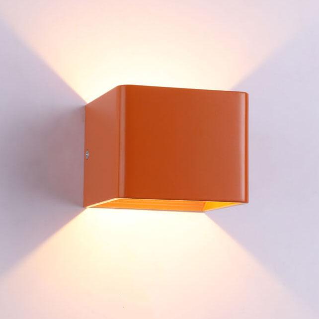 Moderne LED Mini Firkantet Vegglampe | Aluminium | Multifunksjonell Belysning for Stue & Soverom | Luvikno