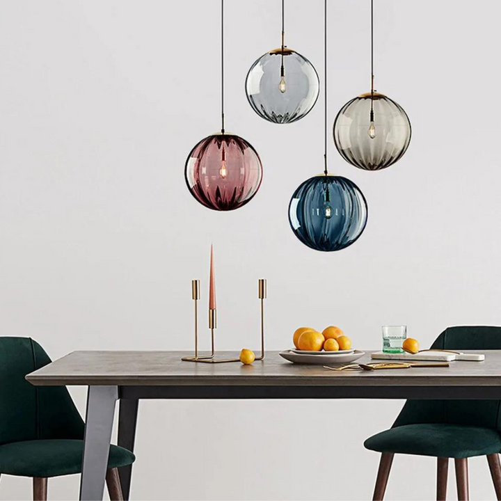 Luvikno | Elegant Glass Sphere Pendant Lamp for Luxury Interiors
