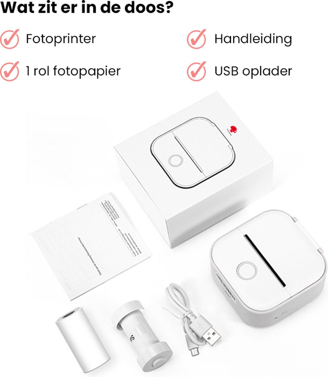 Luvikno | Pocket Printer™ - Inkluderer én gratis rull!