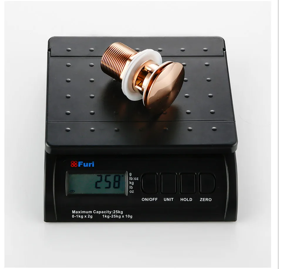 Bagnolux Rose Gold Sink Drain Valve Luvikno