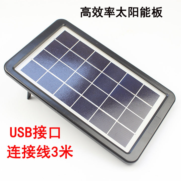 Unisex nan bærbart Solar-USB-lader med langt tilkoblingskabel og høytytende solceller Luvikno