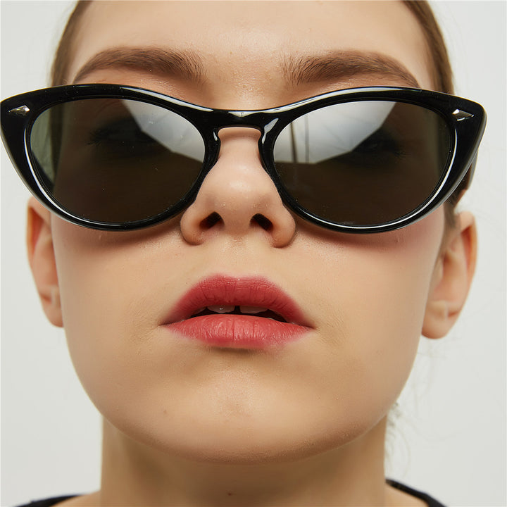 Dame Cat-Eye solbriller med moderne design og UV-beskyttelse Luvikno