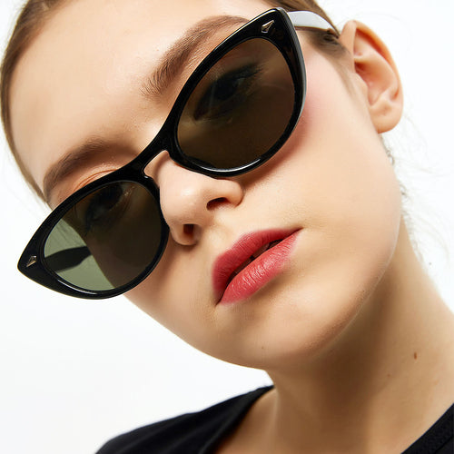 Dame Cat-Eye solbriller med moderne design og UV-beskyttelse Luvikno