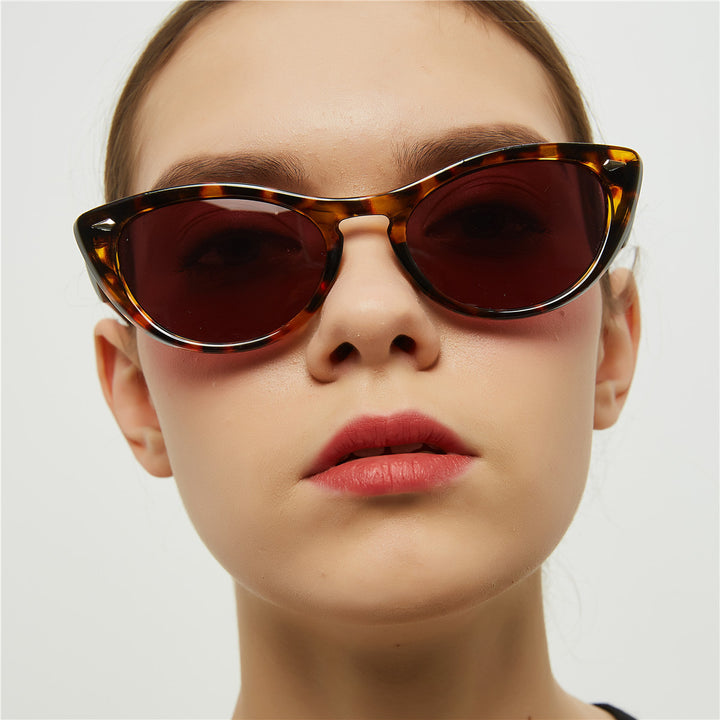 Dame Cat-Eye solbriller med moderne design og UV-beskyttelse Luvikno