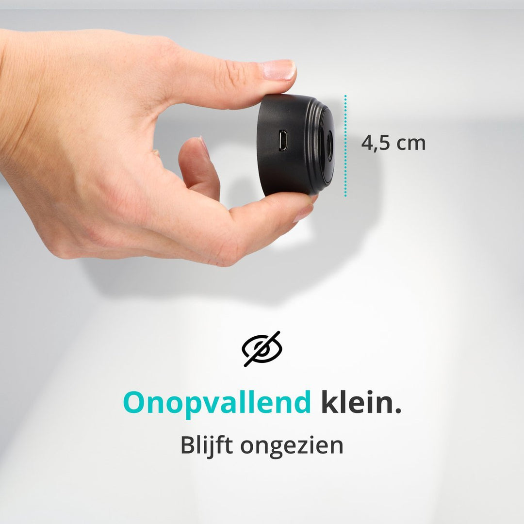 Luvikno | SafetyCam WiFi Kamera - Ultra Kompakt 1080p WiFi Kamera for Maksimal Sikkerhet