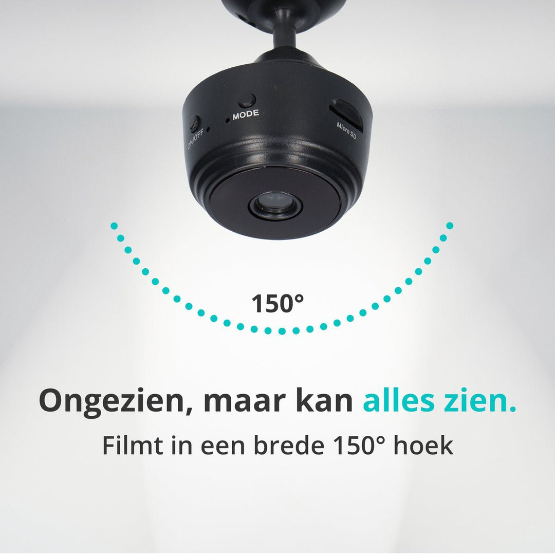 Luvikno | SafetyCam WiFi Kamera - Ultra Kompakt 1080p WiFi Kamera for Maksimal Sikkerhet