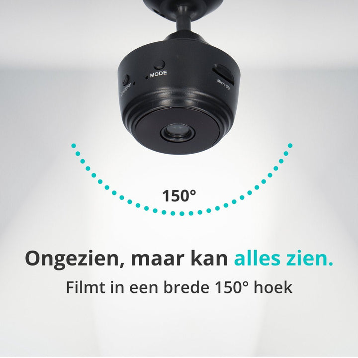 Luvikno | SafetyCam WiFi Kamera - Ultra Kompakt 1080p WiFi Kamera for Maksimal Sikkerhet