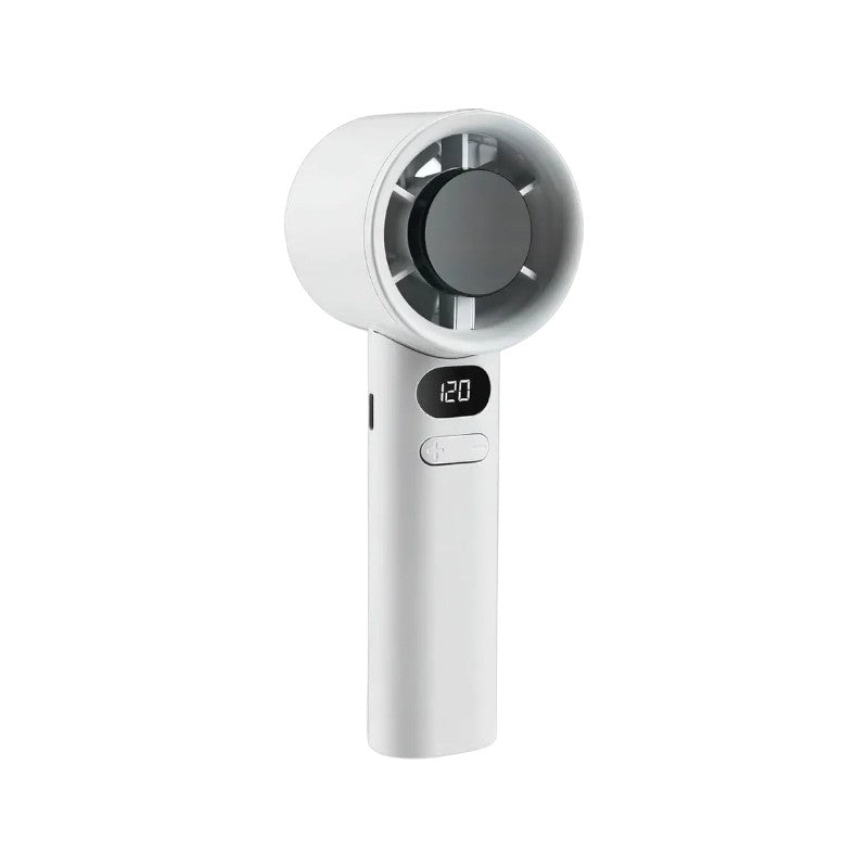 MTech Håndholdt Høyhastighetsvifte – Oppladbar USB Mini Vifte med 120 Hastigheter & Skjerm | Luvikno