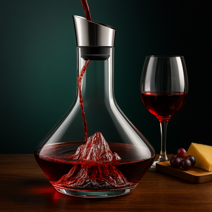 Vinkaraffel av Krystallglass med Moderne Design Luvikno