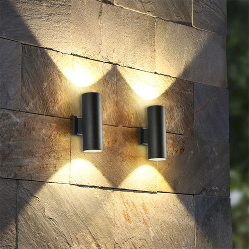 Aluminiums utendørs vegglampe med LED - Moderne belysning for hage og terrasse | Luvikno