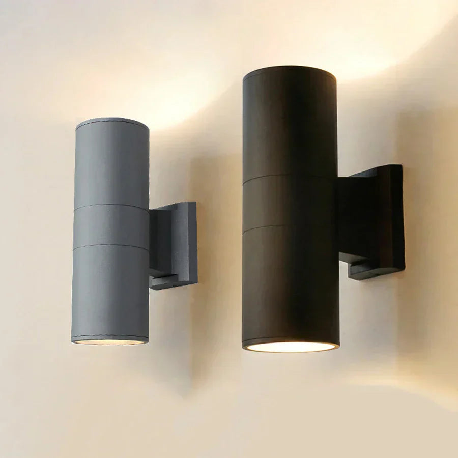 Aluminiums utendørs vegglampe med LED - Moderne belysning for hage og terrasse | Luvikno