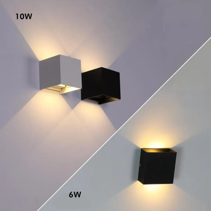 Vegglampe Moderne Svart Aluminium LED Lysarmatur Luvikno