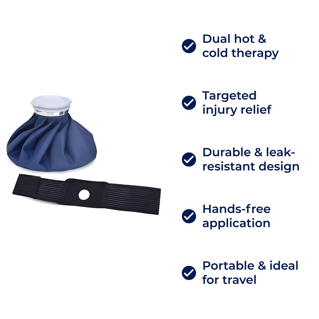 ThermoRelief | Gjenbrukbar Is-pakke – Varm- og Kaldterapi – Isolerende Holdbart Design – Målrettet Skadeterapi for Sport & Rehabilitering Luvikno