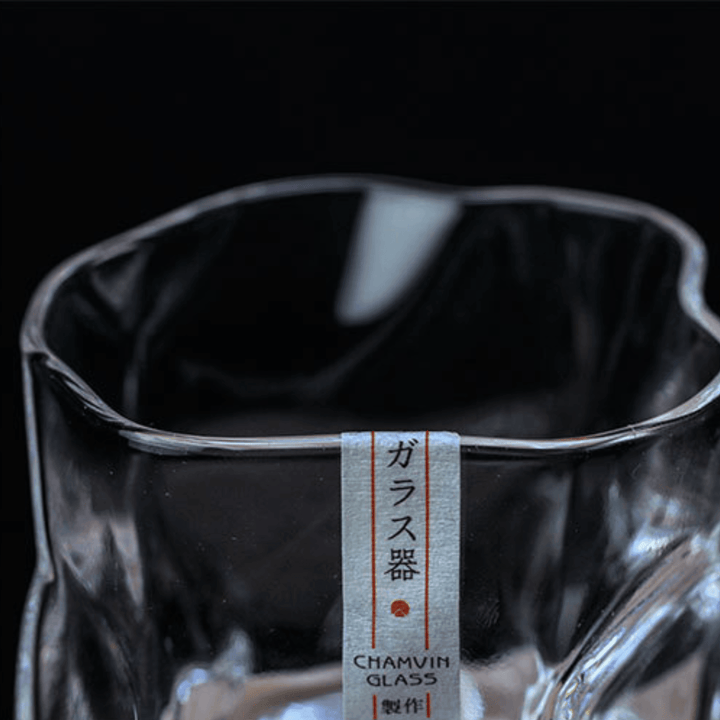 Japansk Edo Kiriko Krumpe Kropp Whisky Glass | Luvikno