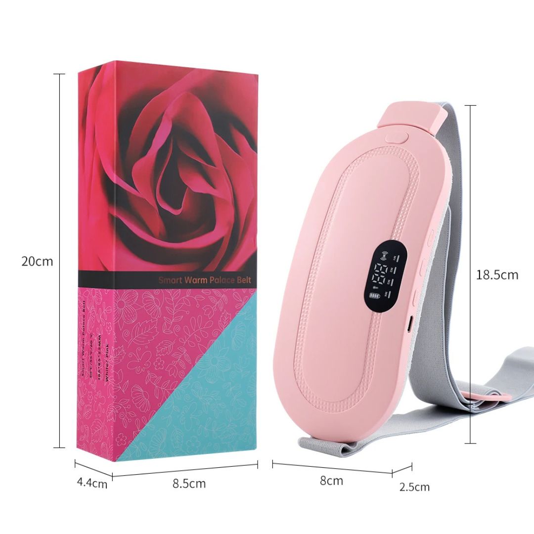 CalmFlow Varmepute for Menstruasjonskramper | Lindre Menstruasjonskramper - Beroligende Varme for Kramper - Musklene Avslapping - Stressreduksjon Luvikno