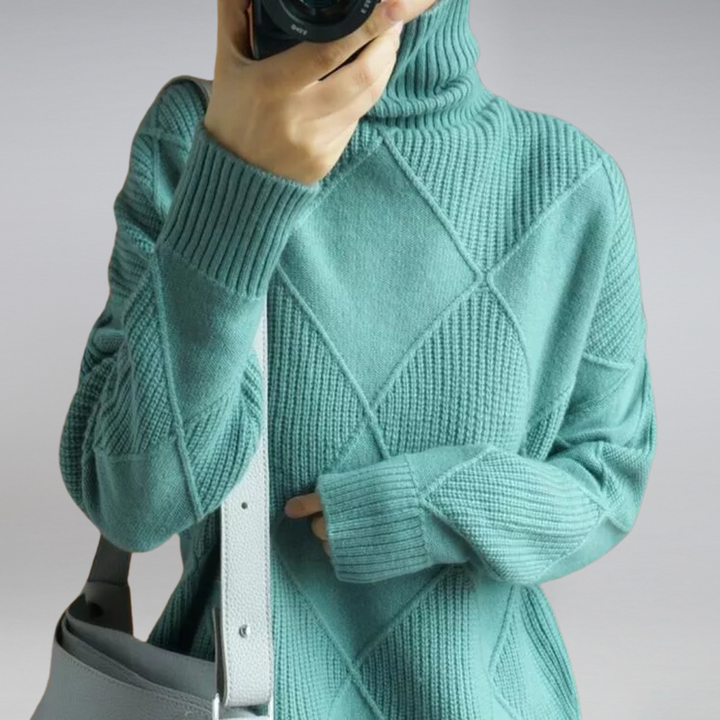 Luvik | Kvinne Cashmere Rullekrage genser