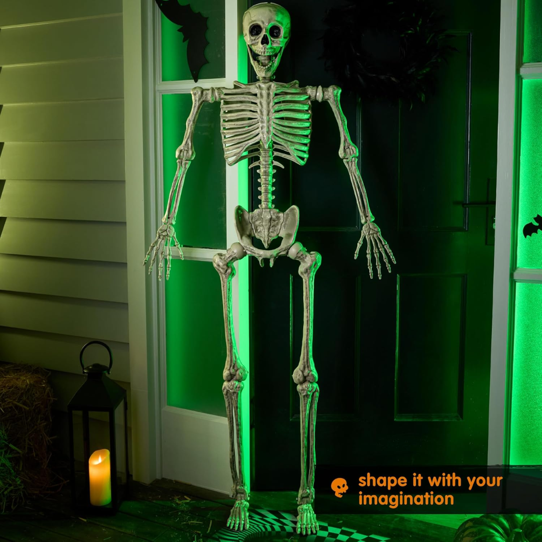 Helkropp Skelet Halloween Dekorasjon – Garantert Skremmende, Morsomt for Alle Luvikno