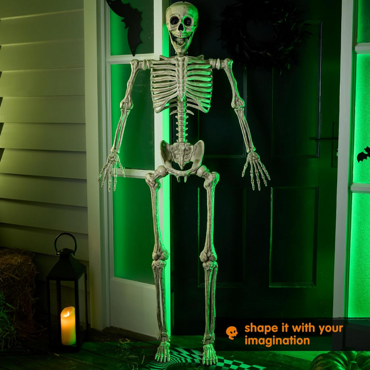 Helkropp Skelet Halloween Dekorasjon – Garantert Skremmende, Morsomt for Alle Luvikno