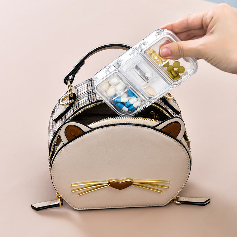 Rektangulær Pill Case Organizer Beholder | Luvikno