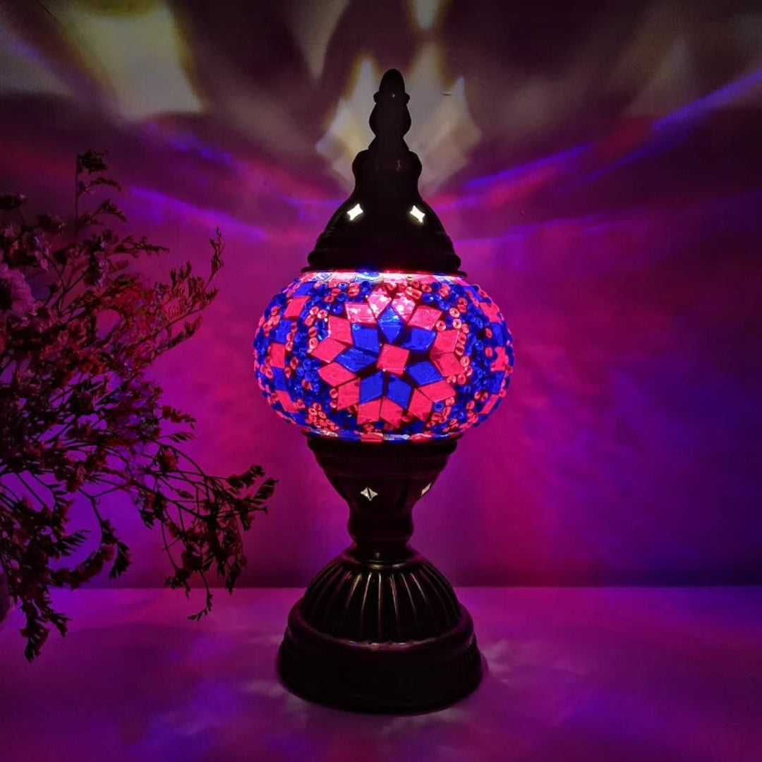 Mosaikk Fargerik Mønster Bordlampe Luvikno