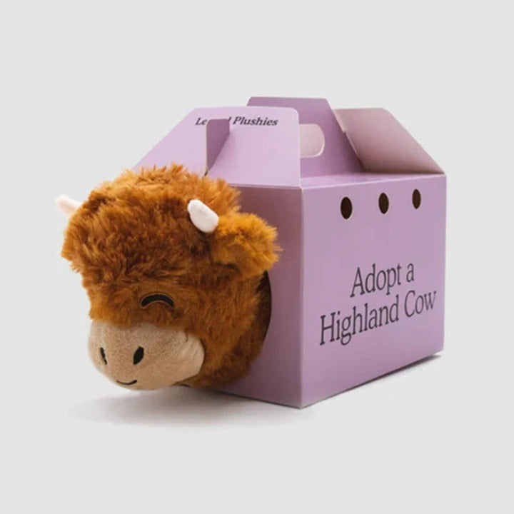 Fluffy Highland Cow Plush Toy - Adopt Highland Cow Luvikno