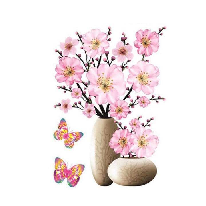 DIY Plantevase 3D Stereo Klistremerker Selvklebende | Luvikno