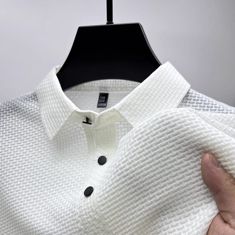 Mesh Ice Silk Korte Ermel T-skjorte | Luvikno