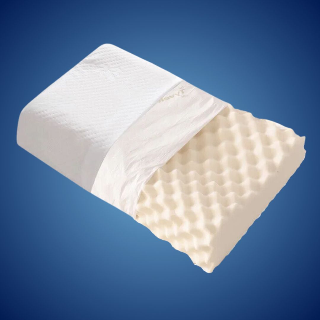 EcoNeck Comfort | 100% Naturlatex Ortopediskpute - for Nakke Smerte - Komfortabel og Støttende Pute - Bedre Søvn - Velvære Luvikno