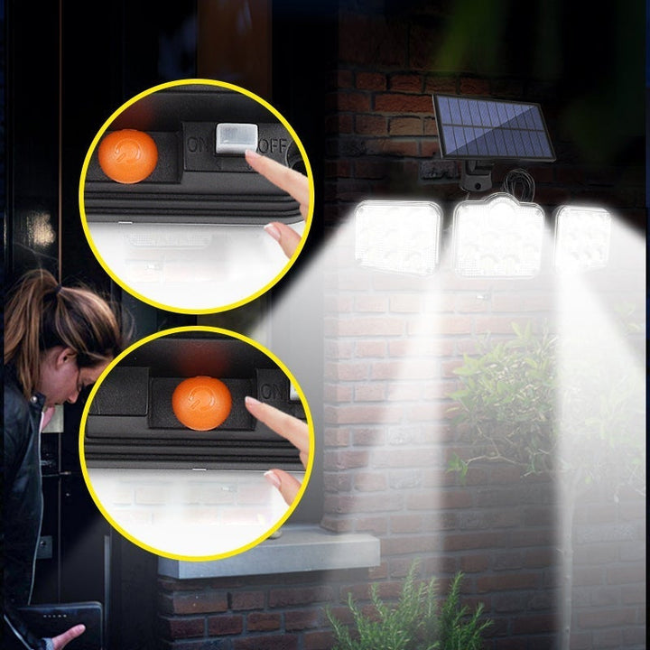 Solar Induksjon Vegglys Split med Fjernkontroll | Luvikno