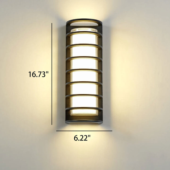 Modern utendørs søyle vanntett LED hagevegglampe | Luvikno