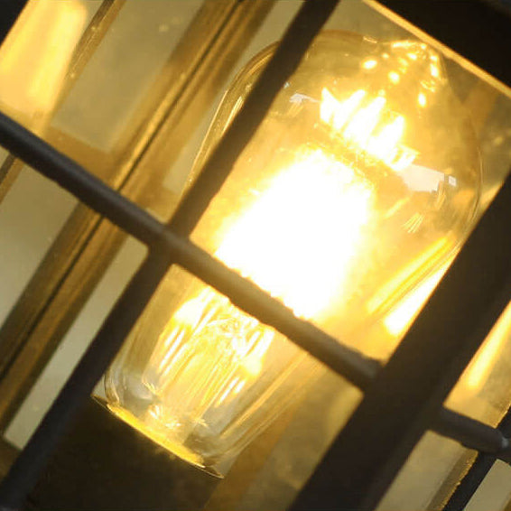 Industriell solvanntett støpt aluminium glass 1-lykt utendørs plen landskapsbelysning | Luvikno