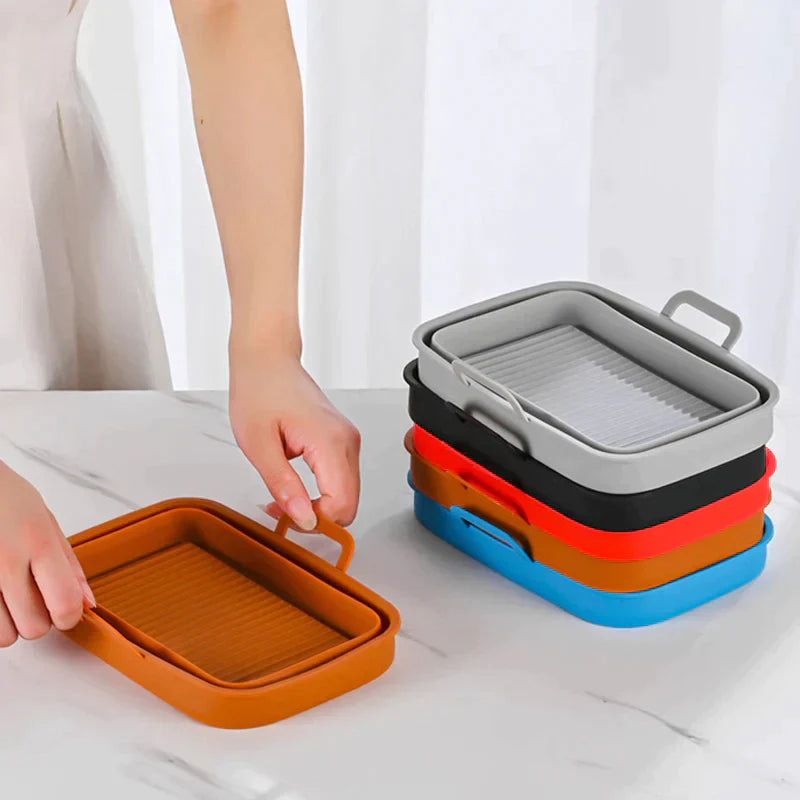 Foldbar Air Fryer Silikon Bakepanne | Luvikno