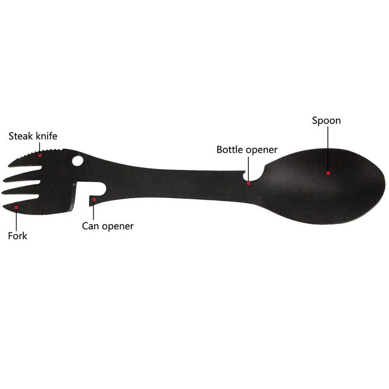 Trek Tool - 5 i 1 Taktisk Spork | Luvikno