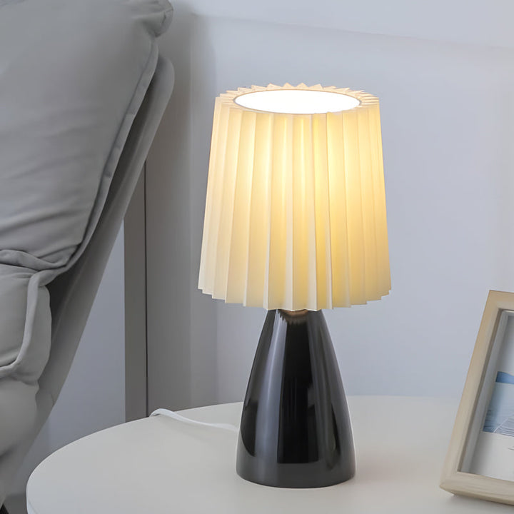 GlasDimm | Elegant USB dimbar bordlampe med glassbase | Luvikno