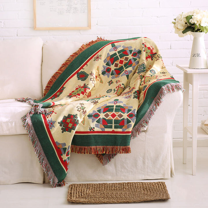 Bohemske strikkede kaster for sofasmykke | Luvikno