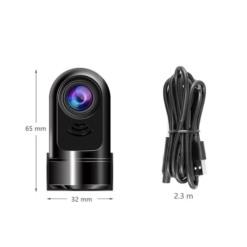 Luvikno | 1080P HD Mini ADAS Dashcam med 360° roterende funksjon