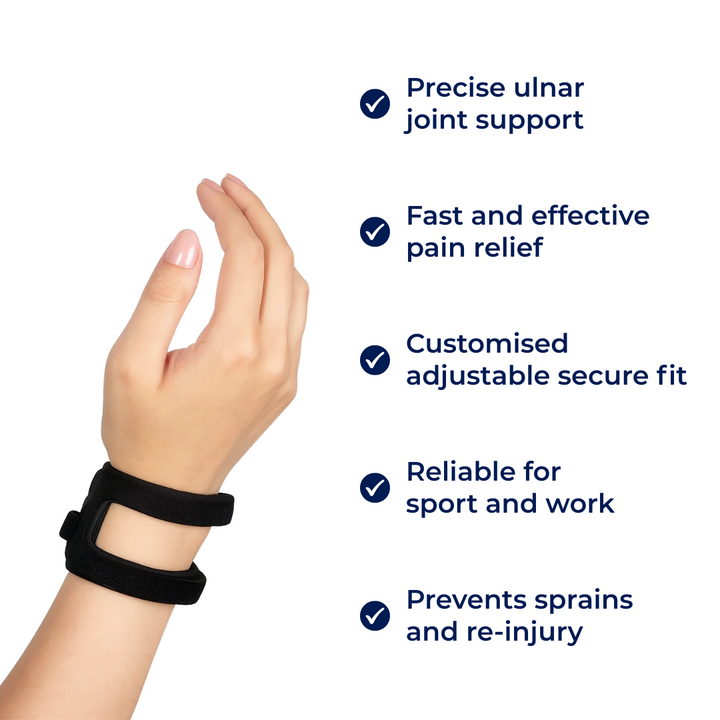 Smertelindring & Ulnar Stabilisering – Justerbar Pustende Komfort – Daglig Bruk & Sportsrestaurering Luvikno